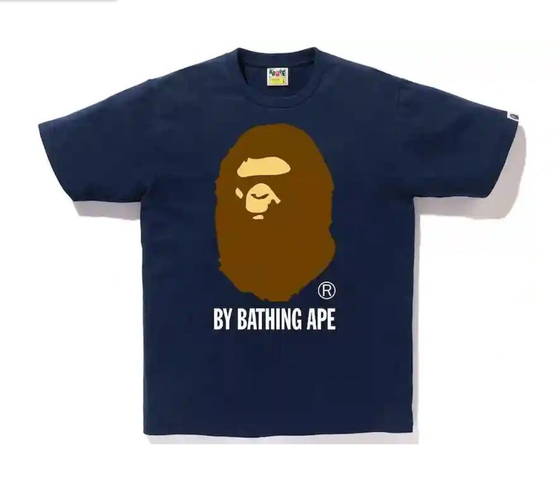 BAPE A Bathing Ape Head Tee Navy