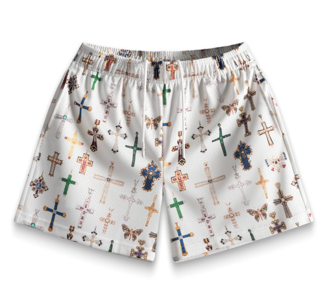 Bravest Studio “White Cross” Shorts – Vital Kicks