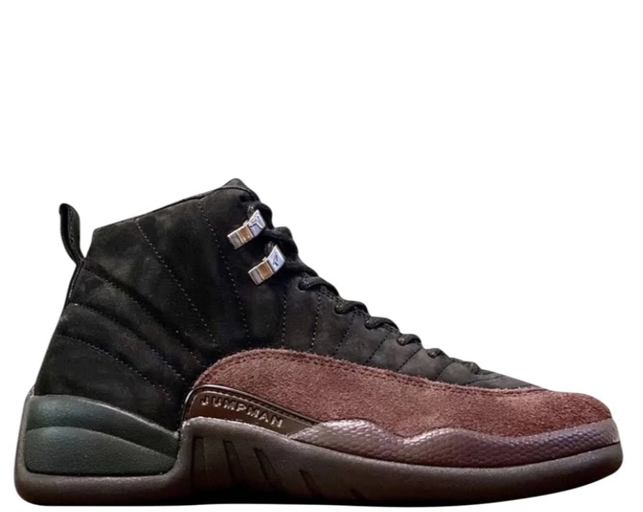 Burgundy jordans 12 sales