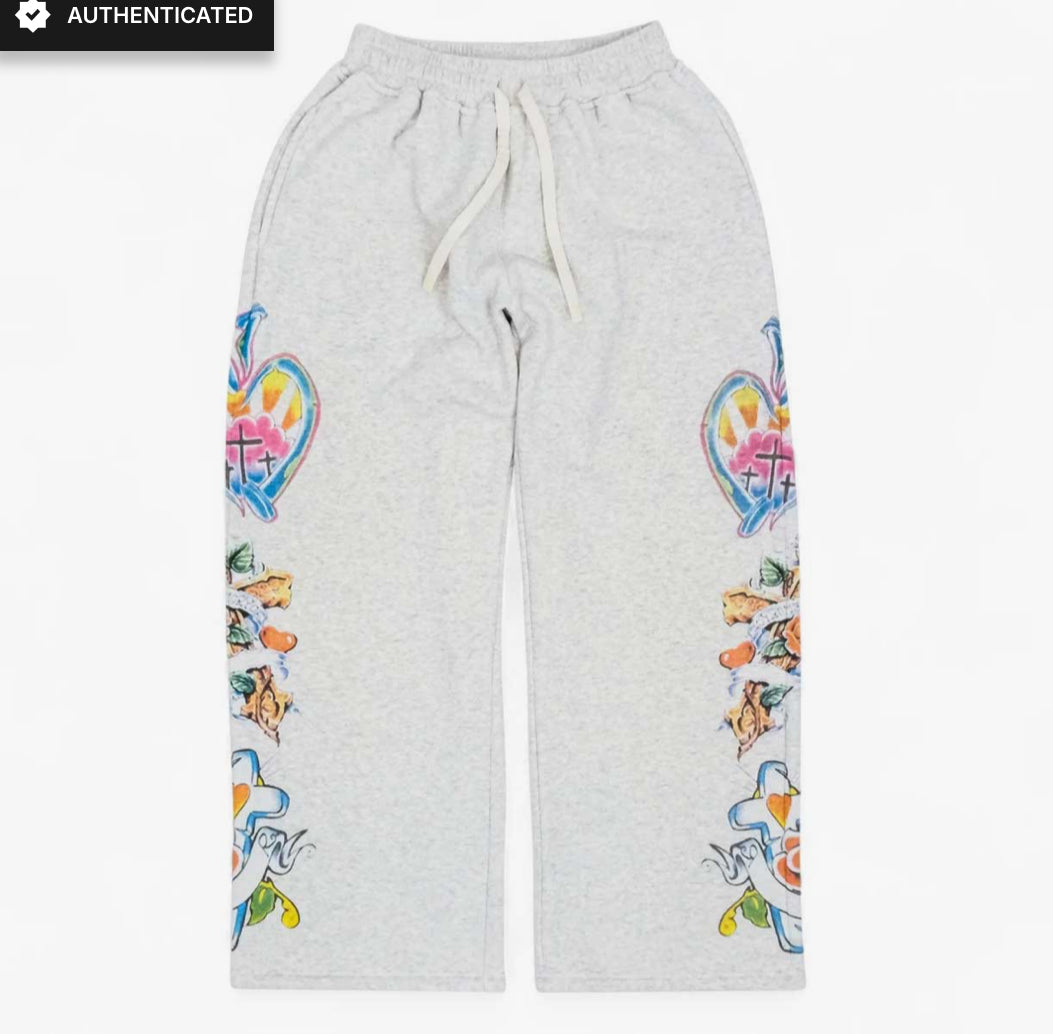 We Are Righteous Grey Sweatpants “King”