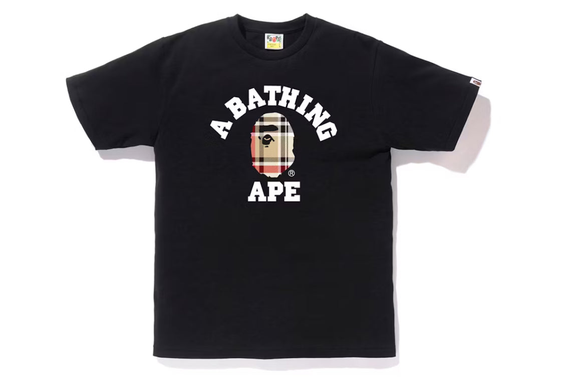 A Bathing Ape “College” Check Tee