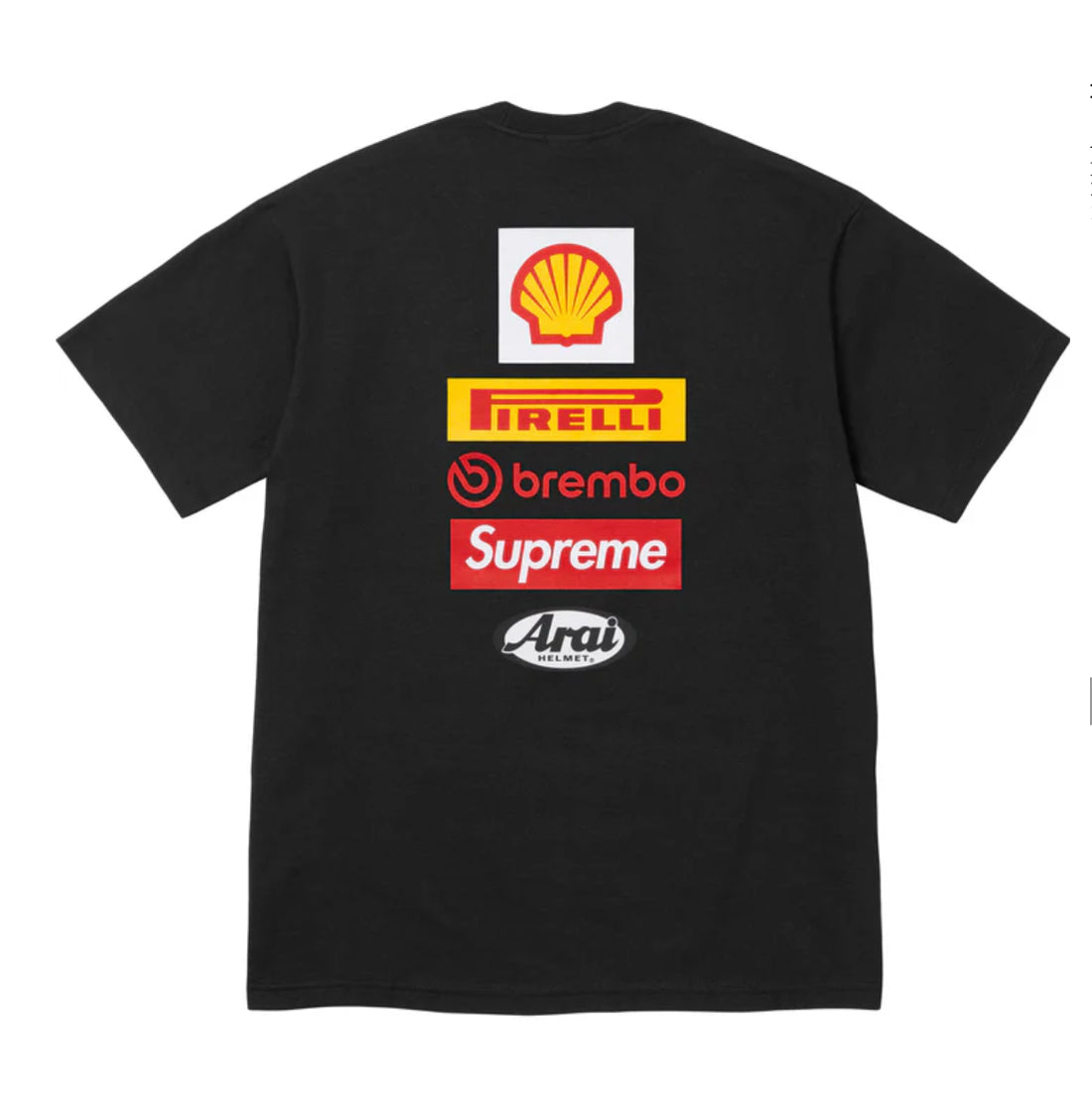 Supreme x Ducati “Logos” Tee Black