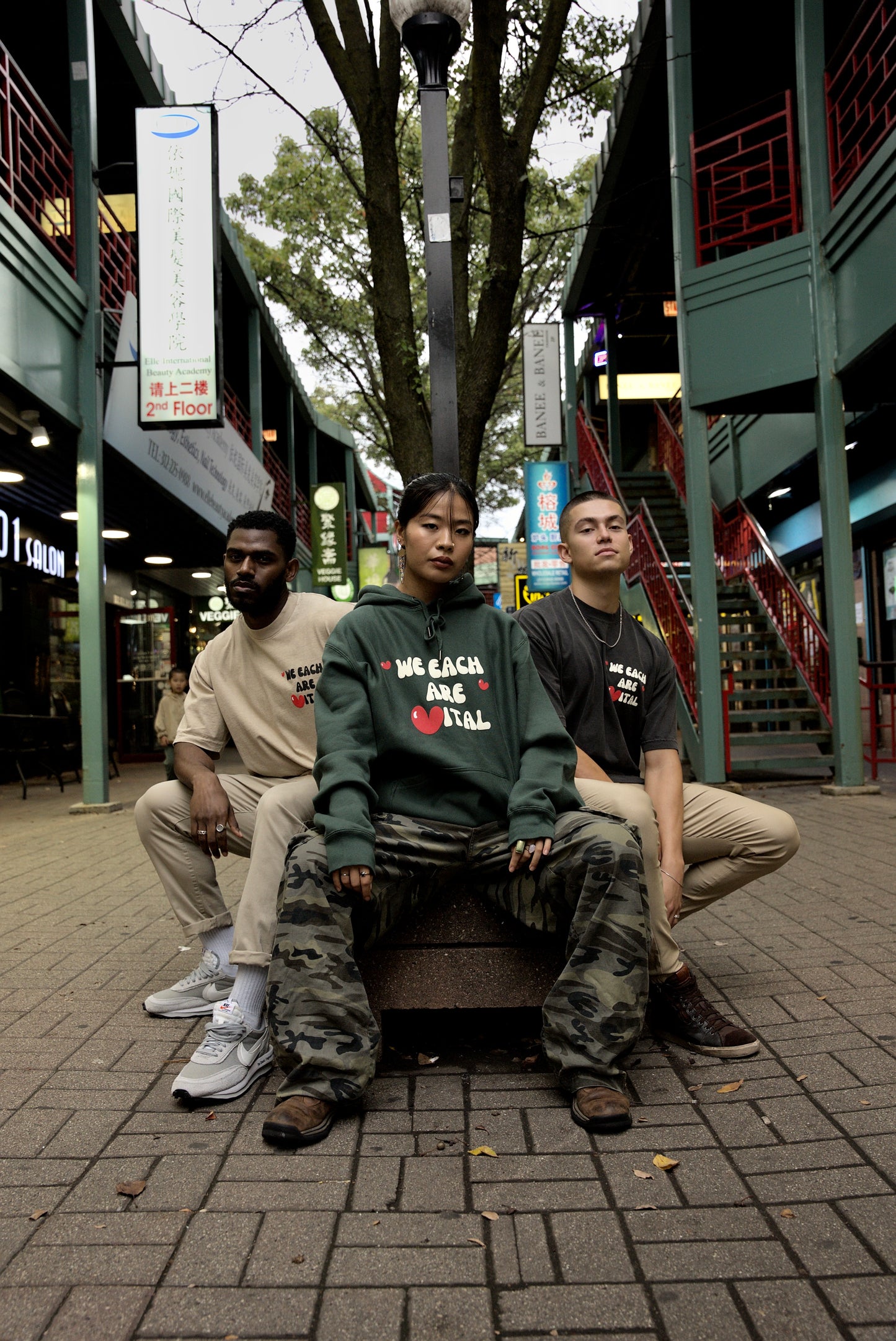 We Each Are Vital Hoodie "Forest Green"
