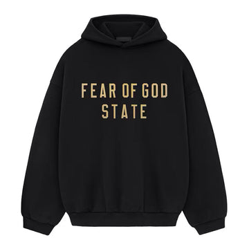 Essentials “Black State” Hoodie Tops