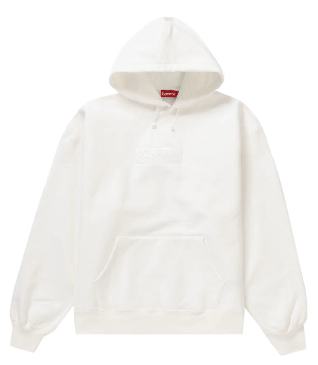 Supreme box logo hoodie white