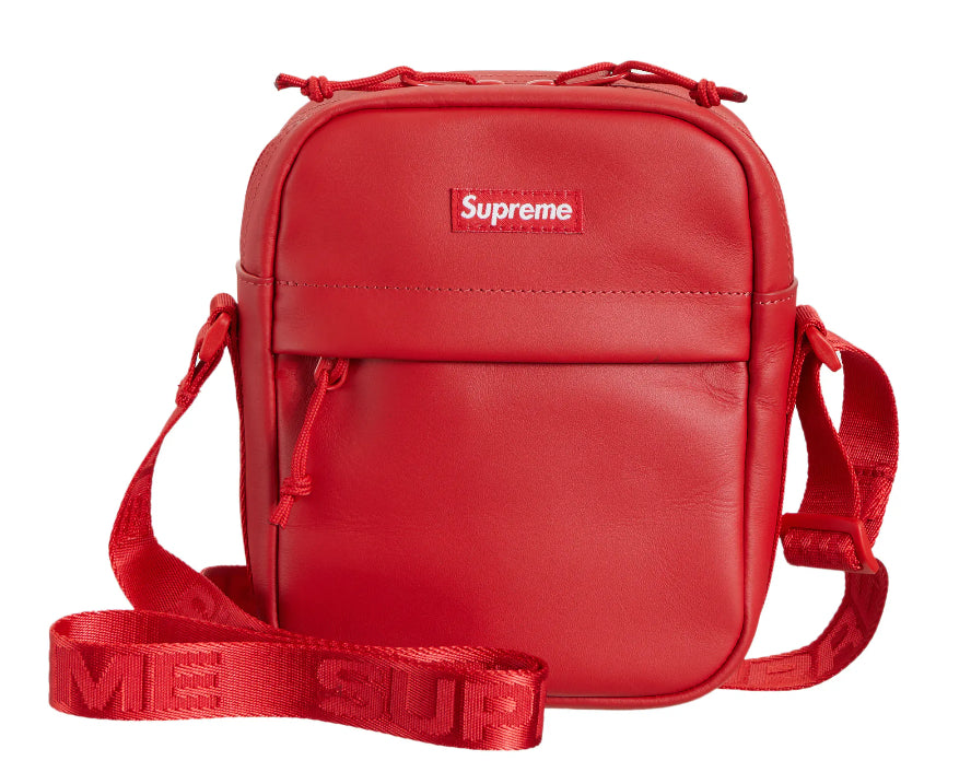 Supreme Red Leather Bags