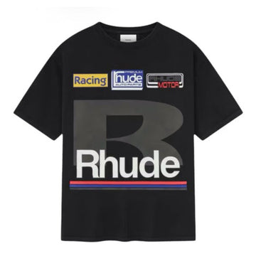 Rhude Petrol Patch “Vintage Black” T-shirt Tops
