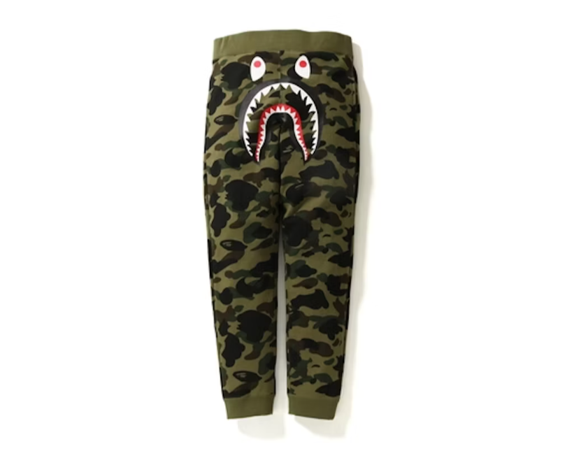 BAPE 1st Camo Shark Slim Sweat Pants Pants "Green"