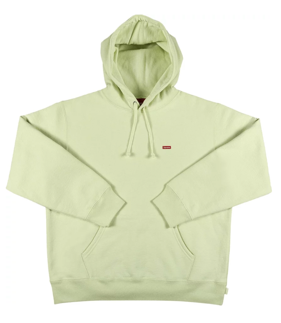 Supreme Small Box Hooded Sweatshirt "Green/Tan"