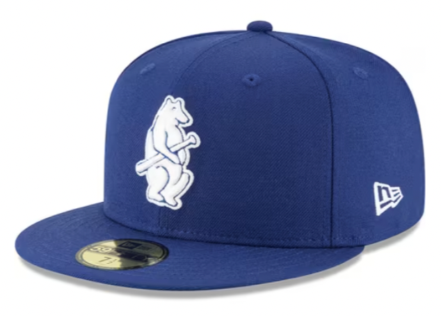 NEW ERA CHICAGO CUBS MENS BLUE 1914 COOPERSTOWN WOOL 59FIFTY FITTED HAT