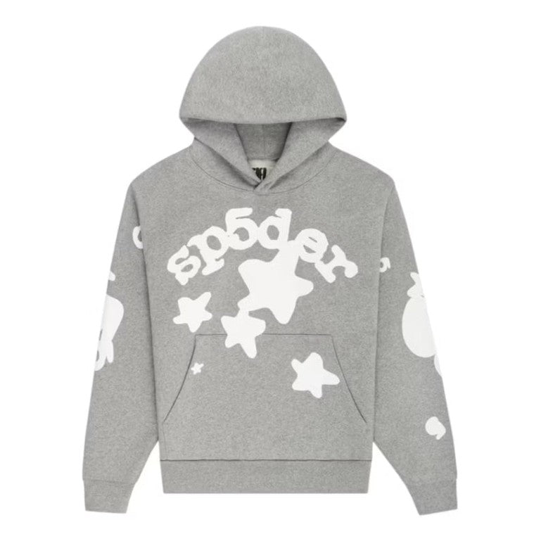 Sp5der Beluga Hoodie “Heather Grey” Tops