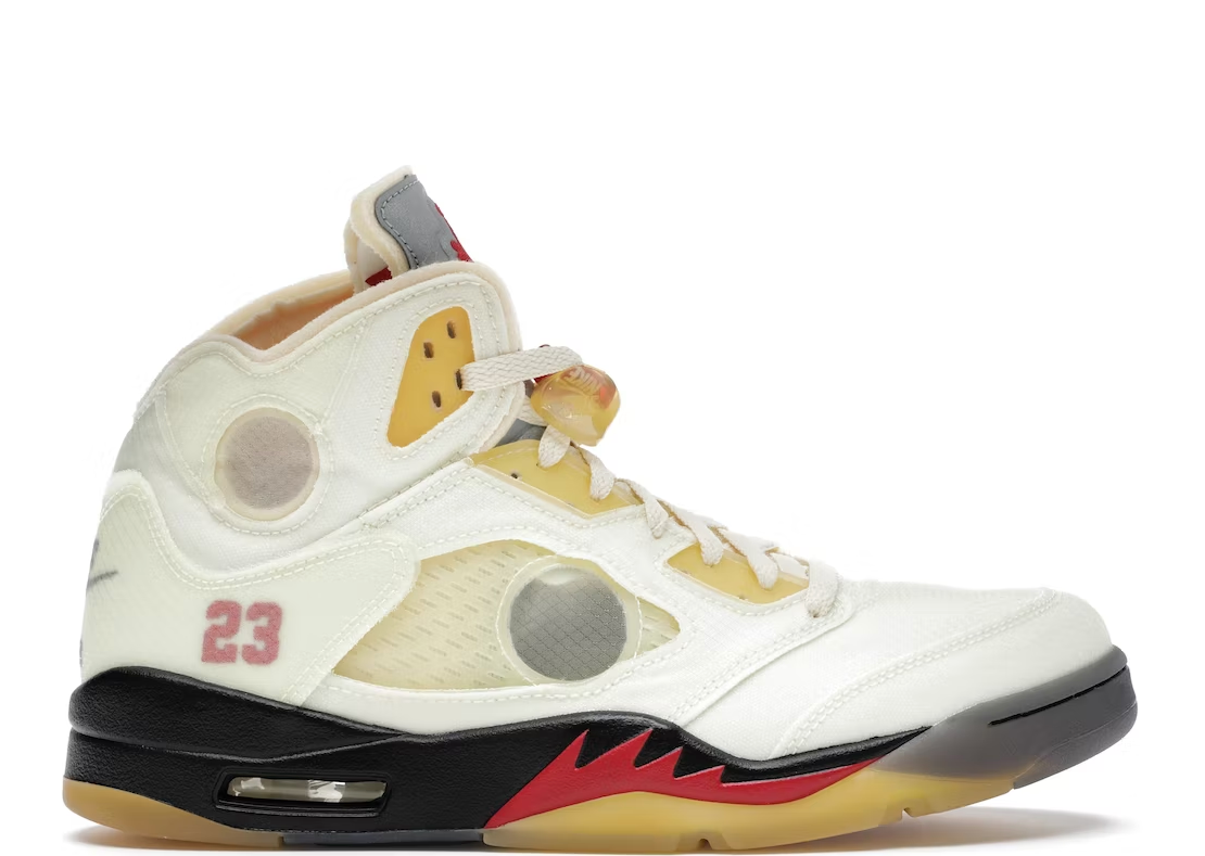 Jordan 5 x Off-White "Sail"