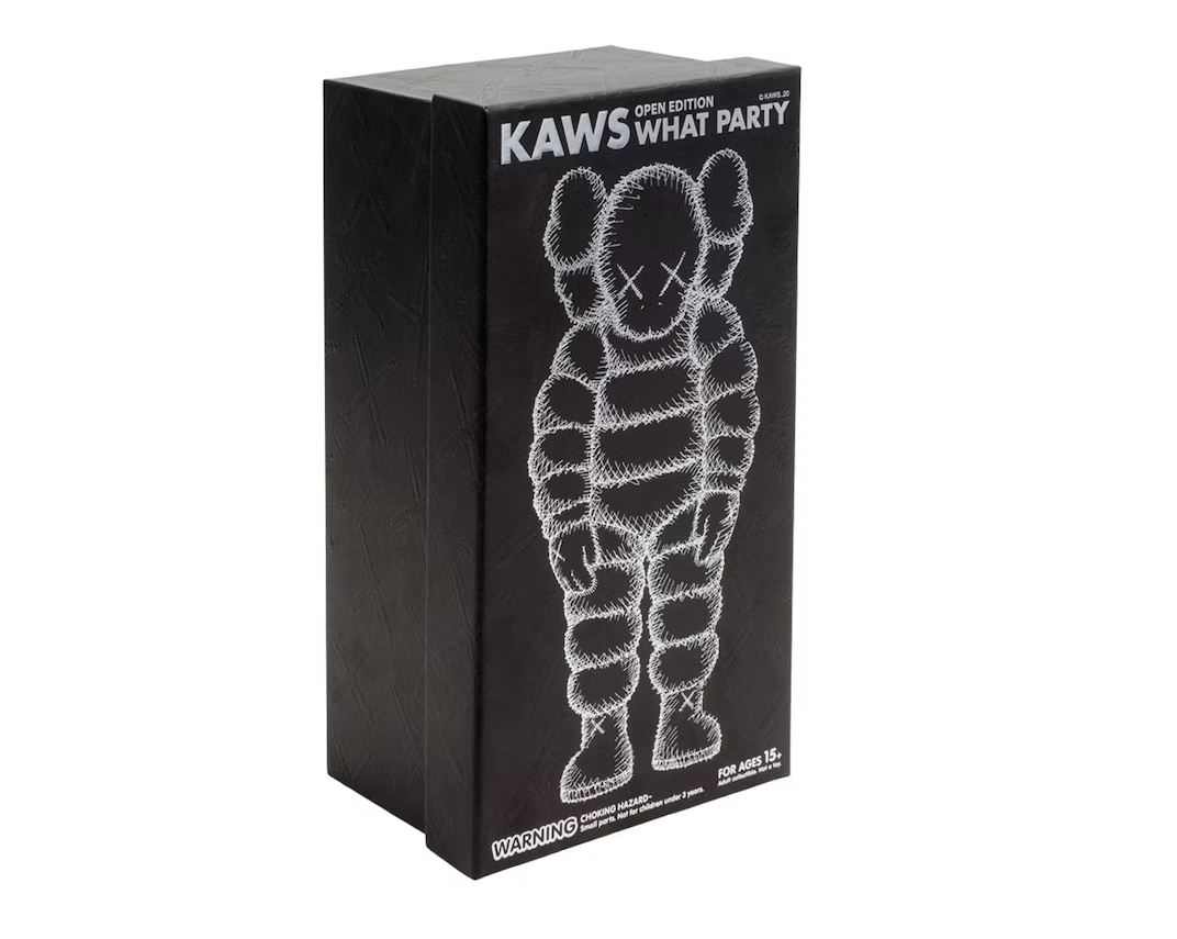 KAWS What Party Vinyl Figure (Black)